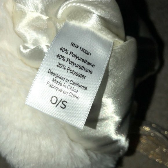 L * Space By Monica Wise Gold Sparkle Mermaid Tail Christmas Stocking New - Picture 5 of 12